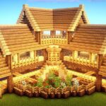 آموزش ساخت خانه لوکس به شکل در خانه در مایکرافت!!! | MineCraft